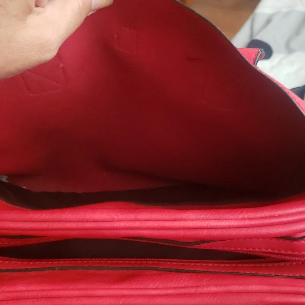 NWOT Exquisite Mellow world vegan leather "jasmine" satchel purse, Beautiful … - Picture 7 of 8